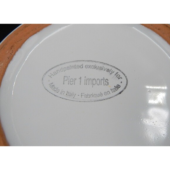 Pier 1 Imports Hand-Painted Grapes Vines Lidded Canister 7 Inch - Picture 8 of 10